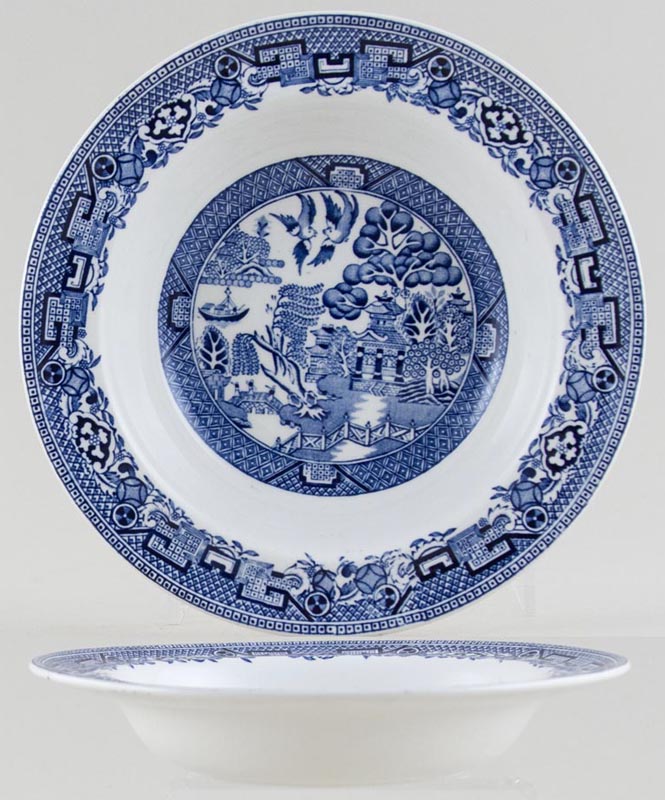 Cereal or Dessert Bowl rimmed c1950s